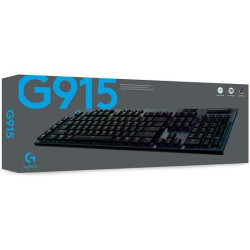 Logitech G915 LIGHTSPEED RGB Mechanical Wireless & Bluetooth Low Profile GL LIGHTSYNC RGB - Tactile