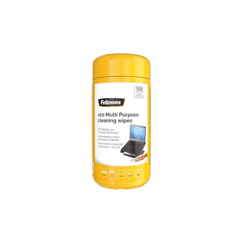 Fellowes 100 Screen Cleaning Wipes