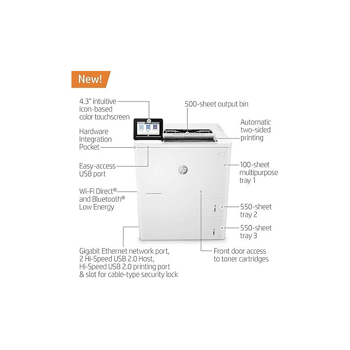 HP Laserjet Enterprise M612 Monochrome Printer