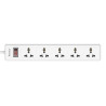 Huntkey 5 Port UK Plug Power Strip 3M